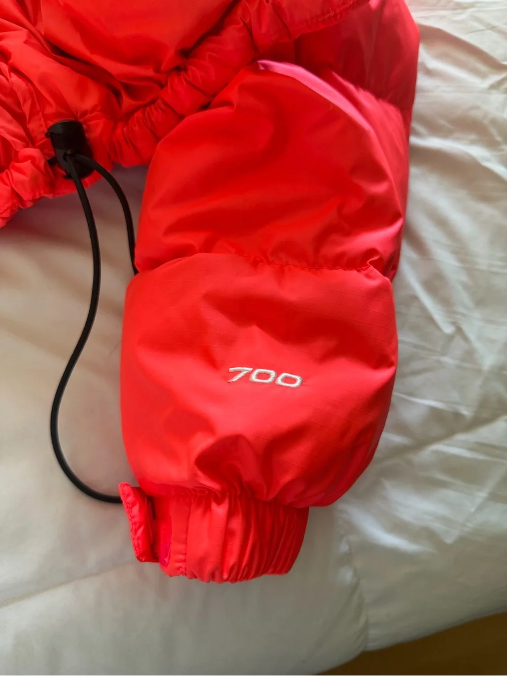 The North Face Nuptse Coral Hot Pink Puffer Jacket - Picture 10 of 12